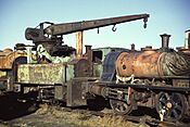 Tanfield Railway - unrestored crane tank locomotive - geograph.org.uk - 6843230.jpg