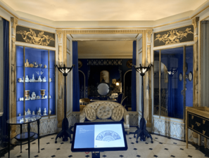 The boudoir of fashion designer Jeanne Lanvin, now in the Museum of Decorative Arts in Paris