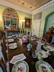 The dining room at Hinton Ampner