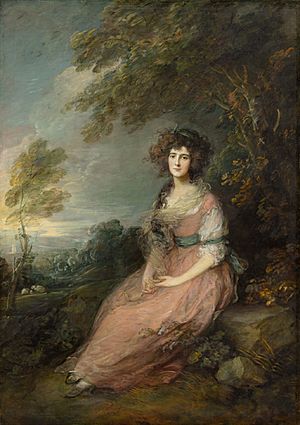 Portrait of Elizabeth Ann Linley, by Thomas Gainsborough