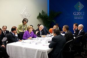 United States and Eurozone leaders at G20 meeting