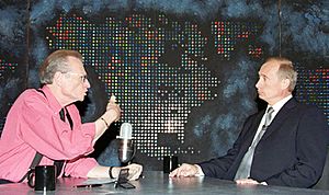 Vladimir Putin with Larry King