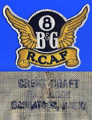 WWII RCAF 8 Lethbridge Bomb & Gunnery (B&G) School, made by Crest Craft circa 1942
