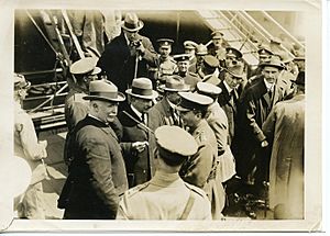 William Massey & Joseph Ward arriving in Boulogne, 1918 (19130690381)