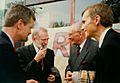 1997.05.03. Piotr Nowina-Konopka and Bronislaw Geremek and Wladyslaw Bartoszewski and Marcin Swiecicki Fot Mariusz Kubik