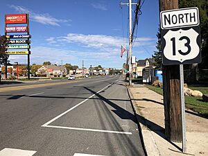 2022-10-16 14 53 21 View north along U.S. Route 13 (Chester Pike) at Clifton Avenue in Sharon Hill, Delaware County, Pennsylvania