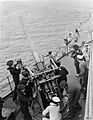 3-inch AA gun and crew on HMS Royal Oak WWI IWM Q 18493