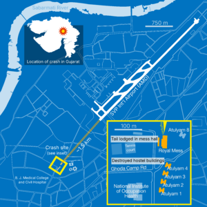 AI171 air crash enmap