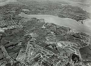 Aerial view of Pakuranga, November 1969