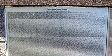 African American Civil War Memorial Plaque Inscription