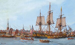Alfred at Anchor in Philadelphia