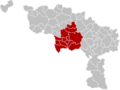 Arrondissement Mons Belgium Map