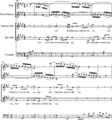 Bach, passage from Duet aria in Cantata BWV9