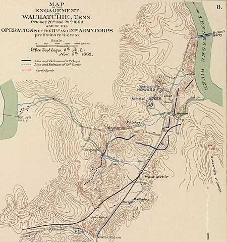 Battle of Wauhatchie map