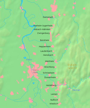 Bergstrasse-Karte