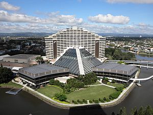 Bird's eye view of Jupiters Casino on the Gold Coast