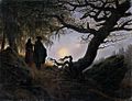 Caspar David Friedrich - Man and Woman Contemplating the Moon - WGA08271