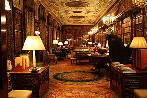 Chatsworth House library