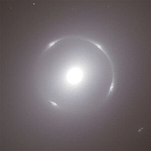 Close-up of the Einstein ring around galaxy NGC 6505 ESA506346