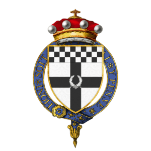 Coat of Arms of Edward Bridges, 1st Baron Bridges, KG, GCB, GCVO, MC, PC, FRS