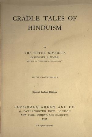 Cradle Tales of Hinduism title page