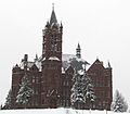 Crouse College in Snow