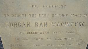 Duncan Ban Makintyre's Grave