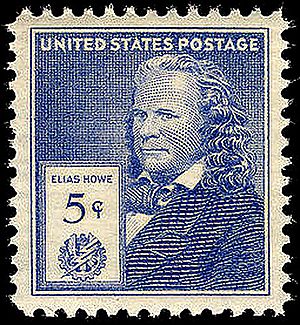 Elias Howe commemorative stamp 5c 1940 issue
