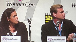 Emma Thomas & Christopher Nolan at WonderCon 2010 1