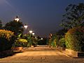 Example of night photography at The Garden of Five Senses, New Delhi