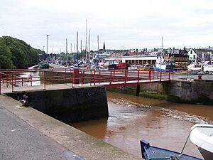 Eye Water at Eyemouth harbour