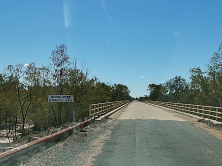 Gundablouie Bridge over Moonie River in Collarenebri NSW