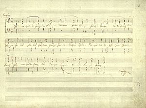 Haydn Kaiserlied Reinschrift