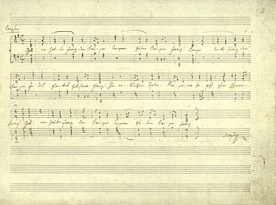 Haydn Kaiserlied Reinschrift