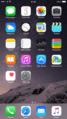 IOS 8 Homescreen