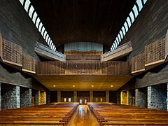 Interior of the Sanctuary of Arantzazu 02