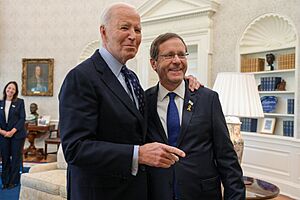 Isaac Herzog, President of the State of Israel, met with Joe Biden, President of the United States. At the White House, November 12, 2024 (8)