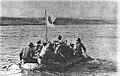 Japanese soldiers cross Khalkhyn Gol river 1939