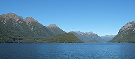 Lake Manapouri towards Turret Range and West Arm.jpg