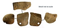 Lead middle Saxon lead plaque with runic inscription (FindID 751600) (cropped)