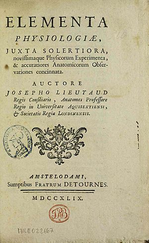 Lieutaud, Joseph – Elementa physiologiae, 1749 – BEIC 8427192