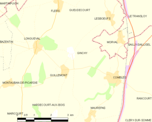 Map commune FR insee code 80378