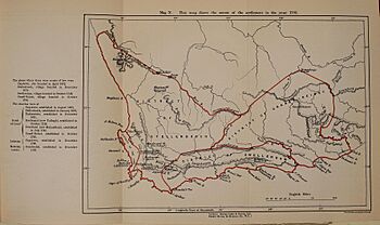 VOC Cape Colony at its largest extent in 1795