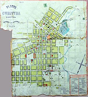 Mapa Curitiba 1894 CR493