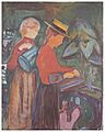 Munch, Mädchen beim Blumengießen (1904, Linde Frieze)