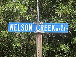 Nelson Creek Road sign, Bienville Parish, LA IMG 5064