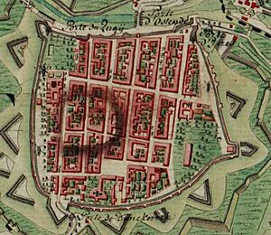 Nieuwpoort, Belgium ; Ferraris Map
