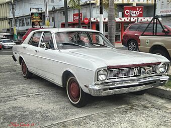 Old car in Moca barrio-pueblo, Puerto Rico