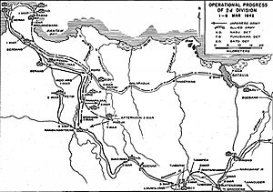 Operational Progress of Second Division