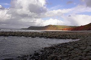 Peppercombe beach looking east to Portledge - geograph.org.uk - 669944